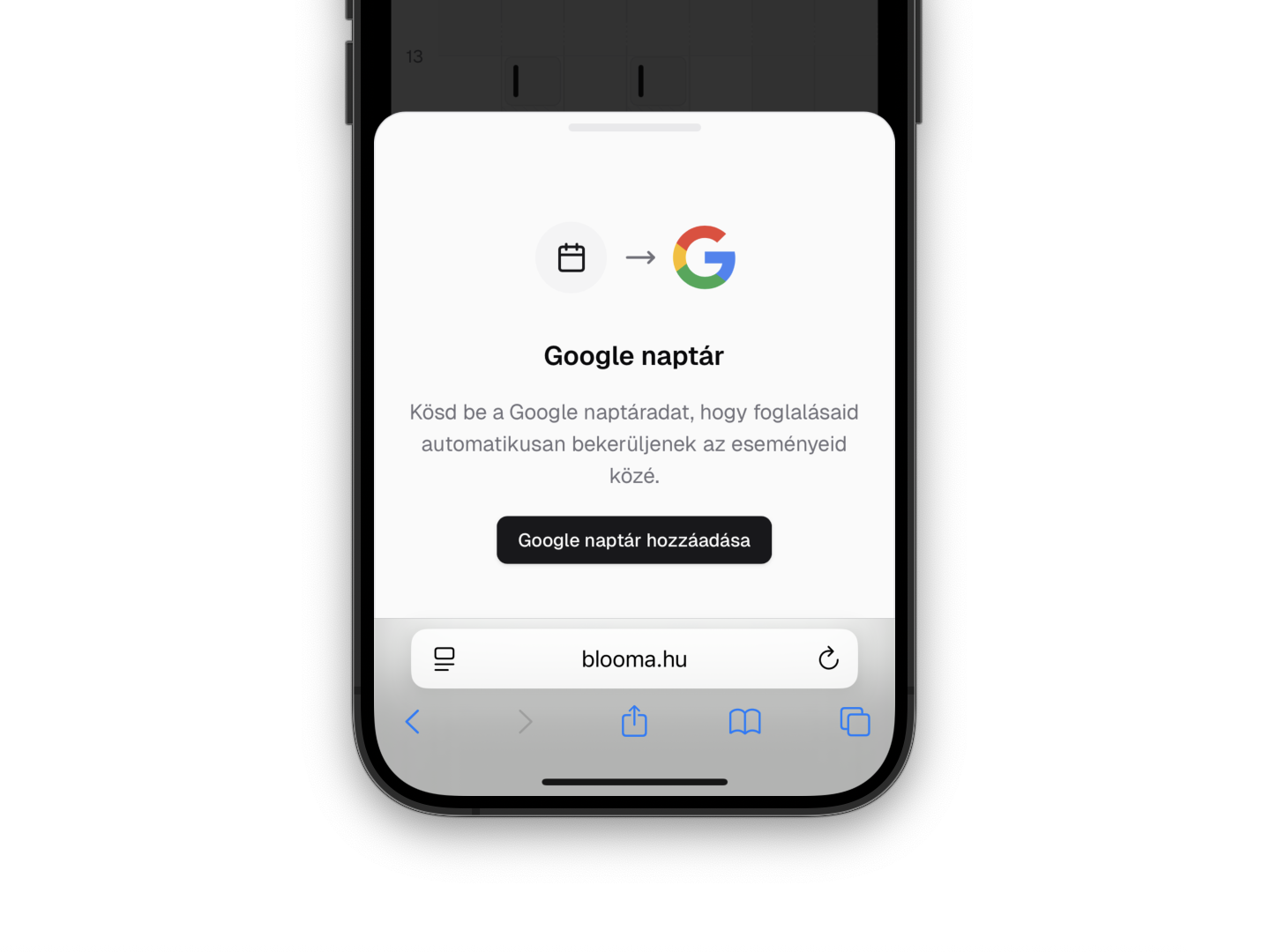 Naptár hozzáadása